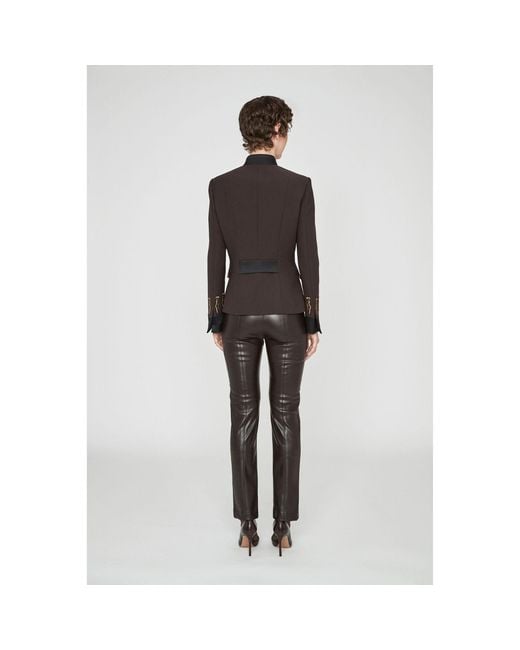 The Extreme Collection Black Military Tailored Blazer With Embroidery