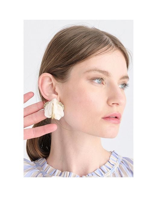 Paisie Pink Chiffon Bloom Earrings