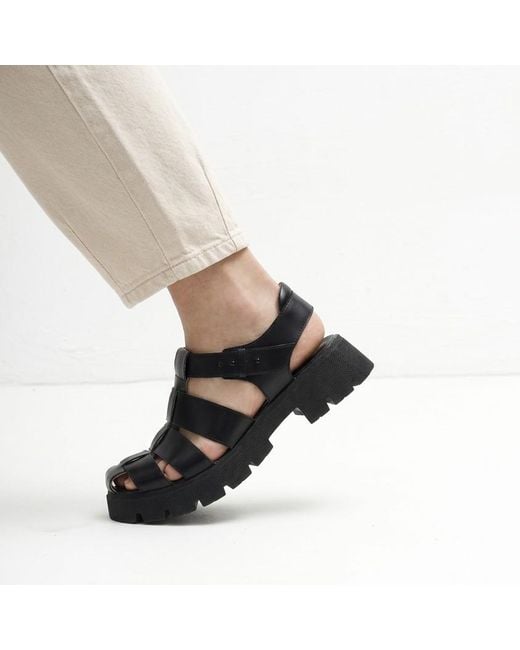 Mafalda Black Aurora Chunky Sole Sandals