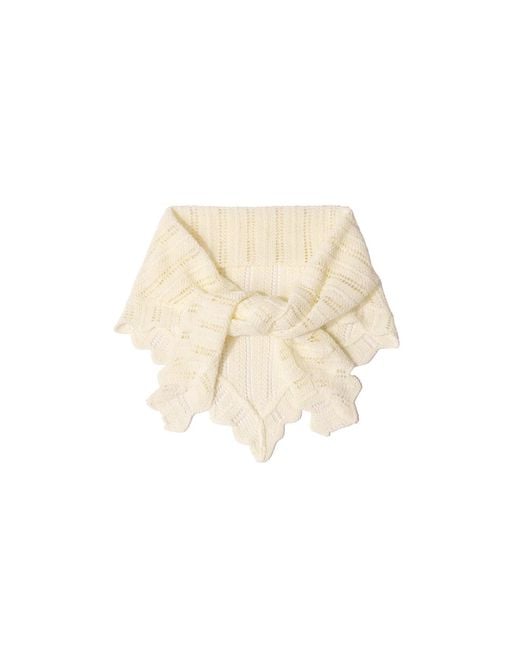 Saachi Natural Knitted Triangle Bandana