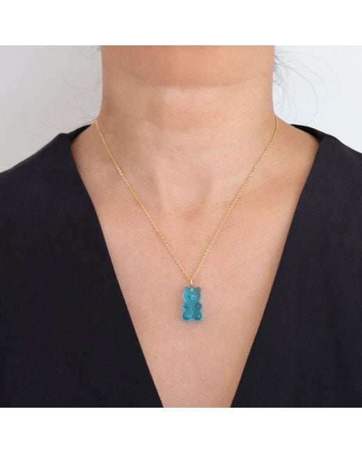 Hye Jane Jewelry Blue Quartz Gummy Bear Necklace