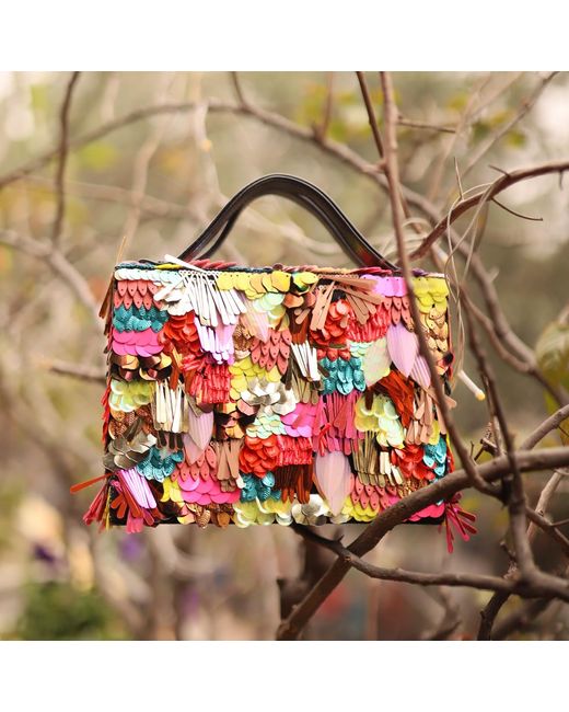 Simitri Red Pinata Briefcase Bag