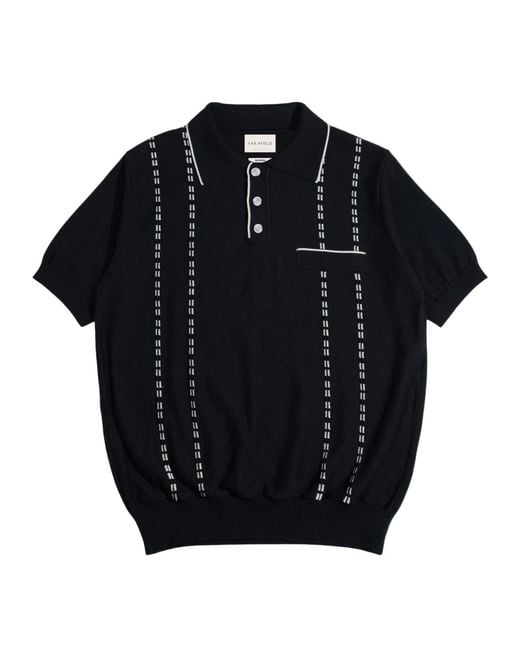 Far Afield Black Moe N' Joe Polo for men