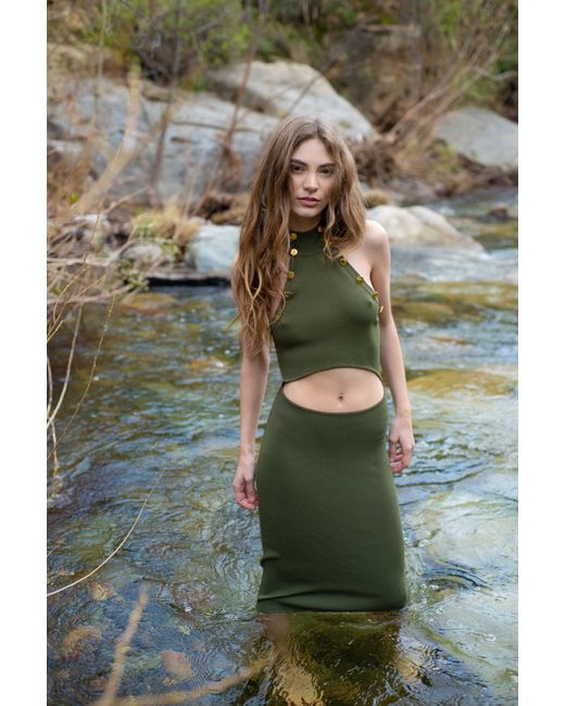 Catnip and Seaweed Green The Dryad Midi Dress