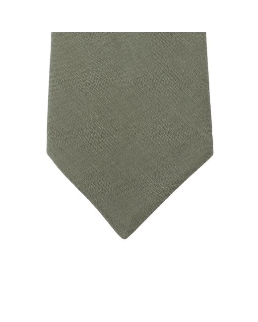 LE COLONEL Green Clay Linen Tie for men