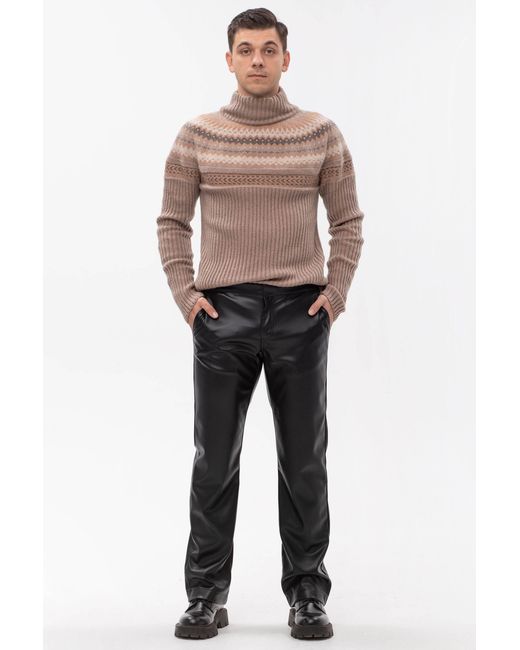 Maison Bogomil Pink Turtleneck Ribbed Long Sweater for men
