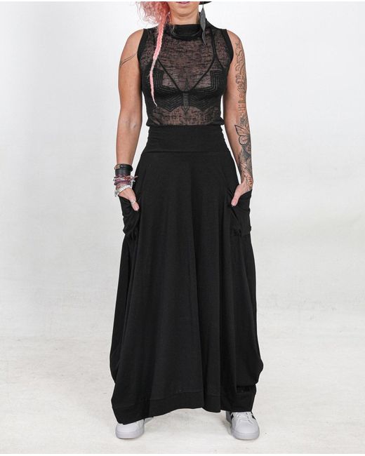 Yogi8Apparel Black Maxi Skirt