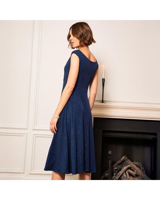 Alie Street London Blue Darcie Cowl Neck