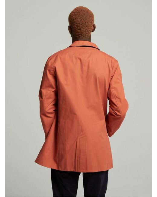 Guards London Orange Montague Reversible Raincoat for men