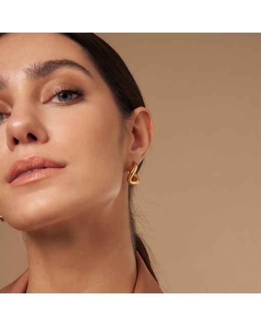 Shabella Nyc Metallic Bold Twirl Earrings