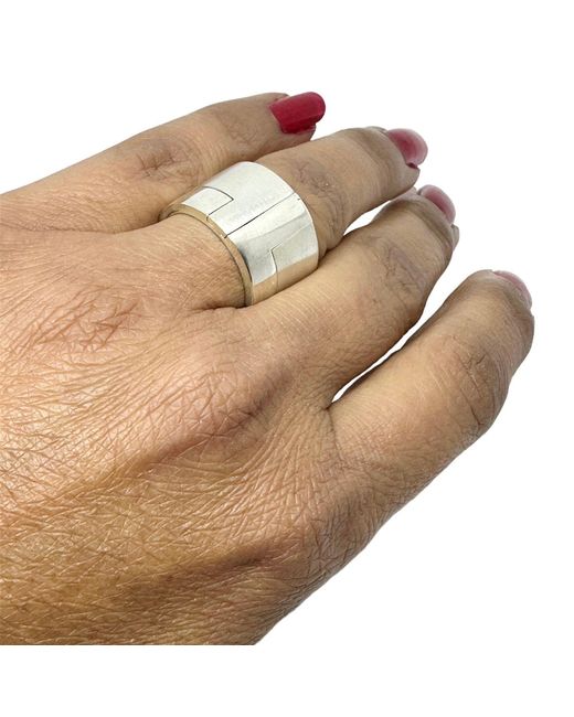 Tg-Jewellery by Tamara Gervasio Metallic Sterling Puzzle Stackable Ring