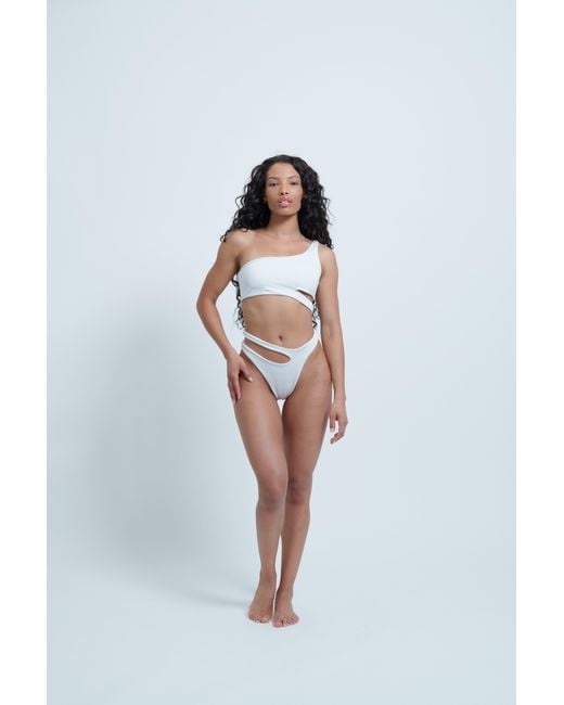 Haus of Mclees White Ace Bikini Set