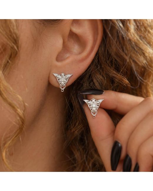Azura Jewelry New York Metallic Evenfall Star Stud Earrings Vermeil