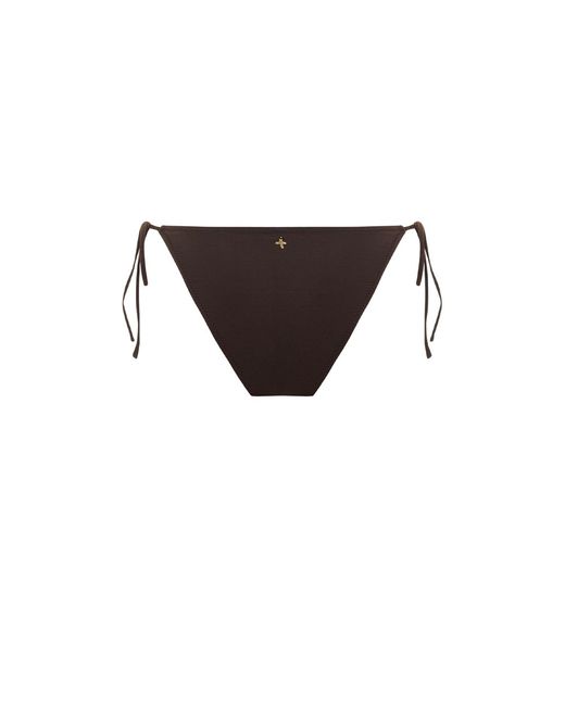 Pcfg Brown The Solar Reflections Side Tie Bikini Bottom