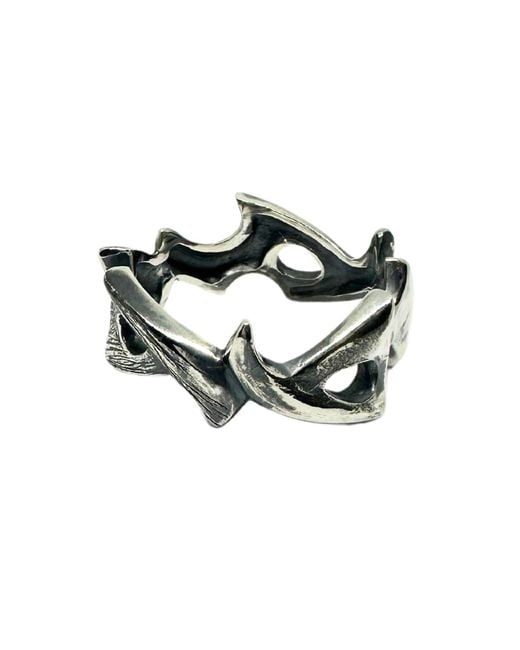 Tg-Jewellery by Tamara Gervasio Green Spike Ring – Sterling, Lost Wax Carving for men