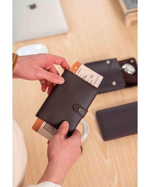 Pack'n Travel Purple Passport Holder Deep Plum