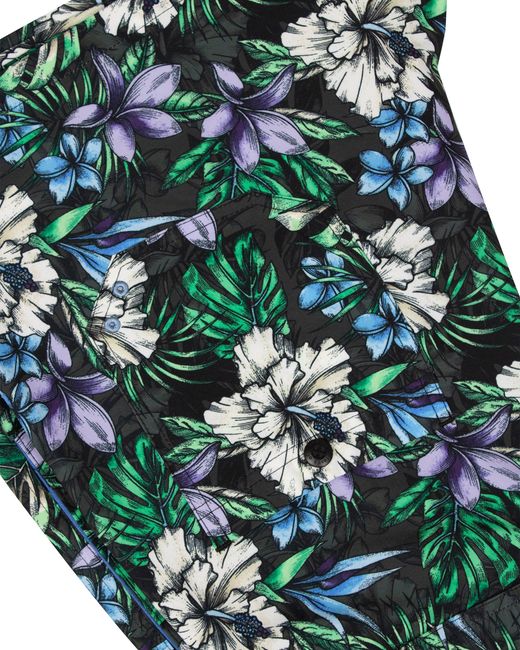 Lords of Harlech Green Quack Colorful Floral Black for men