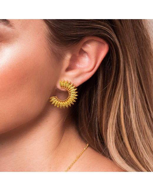 Lavani Jewels Multicolor Green Goldplated Marrakech Earrings