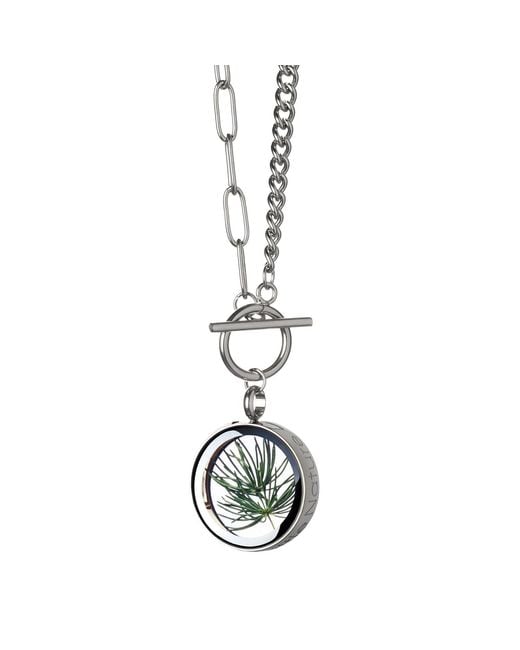 My Little Nature Metallic Handcrafted Pine Needles Charm Necklace