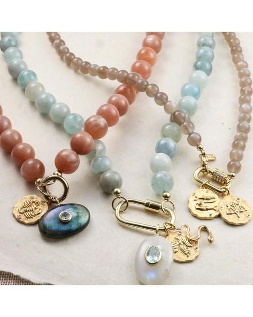 Hye Jane Jewelry Metallic Virgo Zodiac Necklace