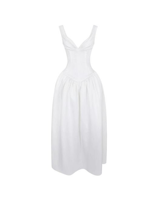 Miss Circle New York White Siena Satin Sweetheart Wedding Gown