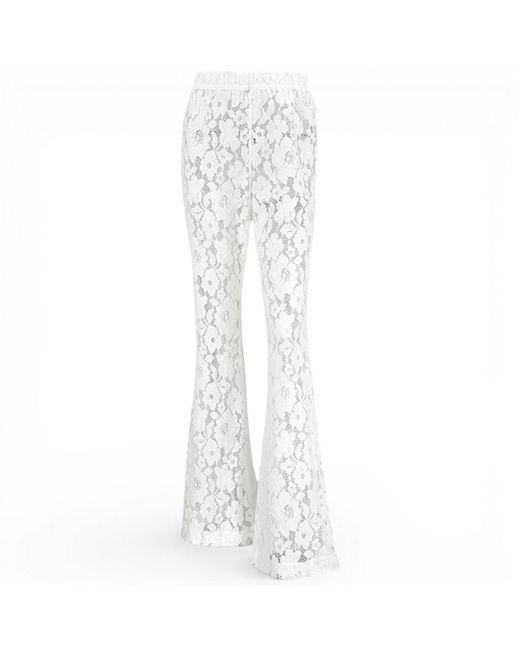 HIGH HEEL JUNGLE by KATHRYN EISMAN White Jen Lace Pant