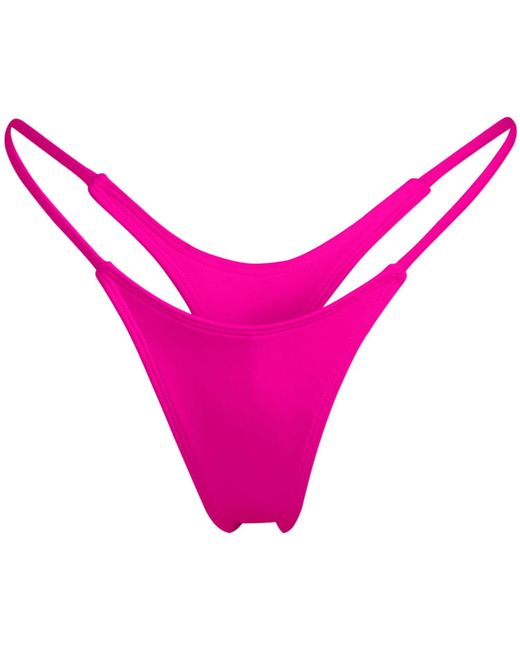 Minimale Animale Pink Wall Street Thong Bikini Bottom