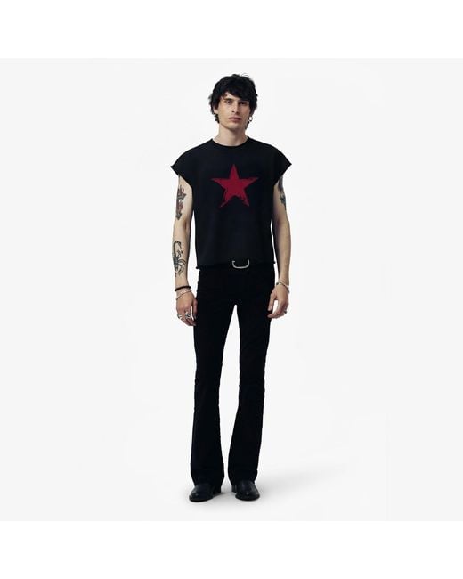 Other Uk Black Star Rocker Tee for men