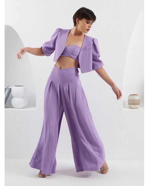 Lumina Eligma Purple The Palazzo Jacket