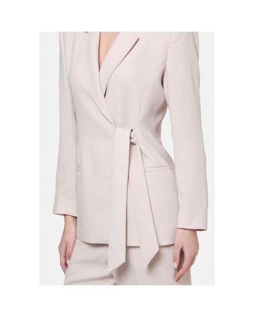 Helen Mcalinden Pink Neutrals Laura Natural Pearl Tie-Blazer