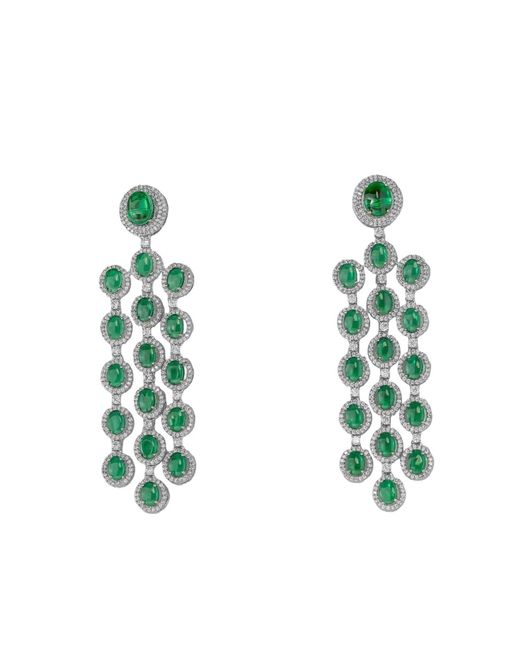 Meraki by Rashmi Bajaj Green Julitte Earrings