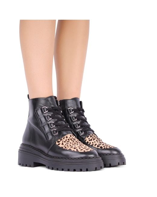 Terry De Havilland Black Rita Festival Boot Animal Print
