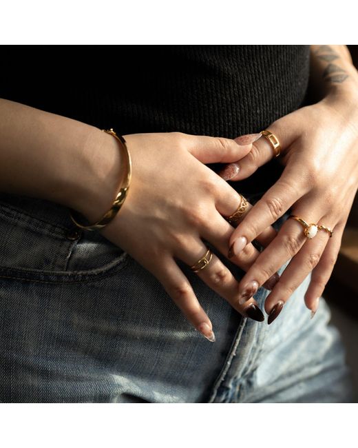 Belinda Jewelz Metallic Gina Twisted Loop Ring