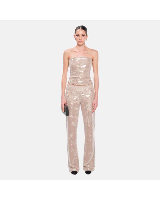 OW Collection Pink Neutrals Ruby Sequin Tube Top