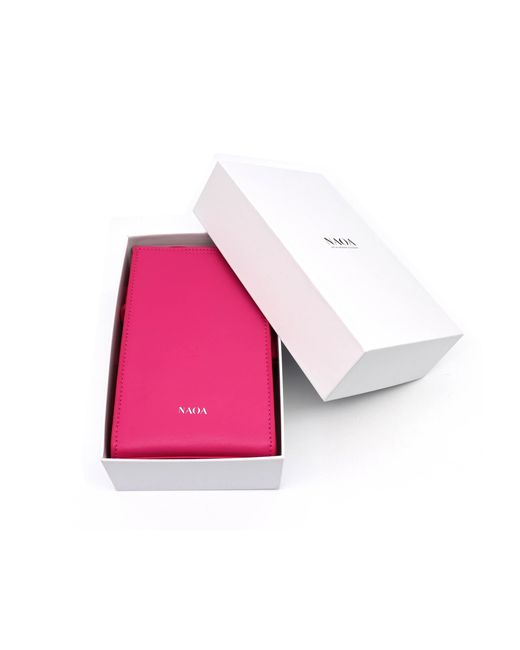 Naoa Pink Phone & Essentials Crossbody Bag Fuchsia