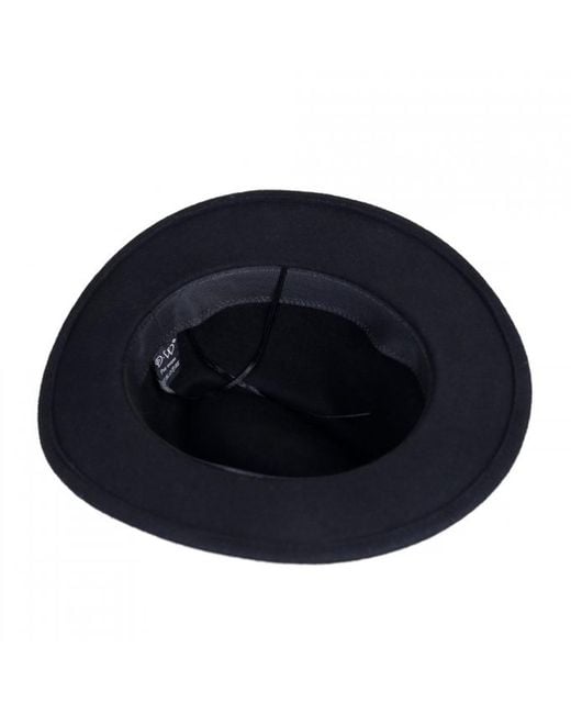 DAVID WEJ Blue Wool Fedora Hat – for men