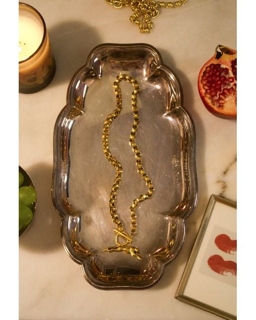 Sccollection Metallic Roxy Cheetah Necklace