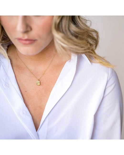 Claire Hill Designs Metallic Opal Lichen Pendant Necklace