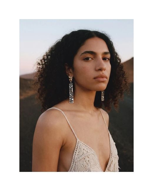 By Virgo White Noctera Earring