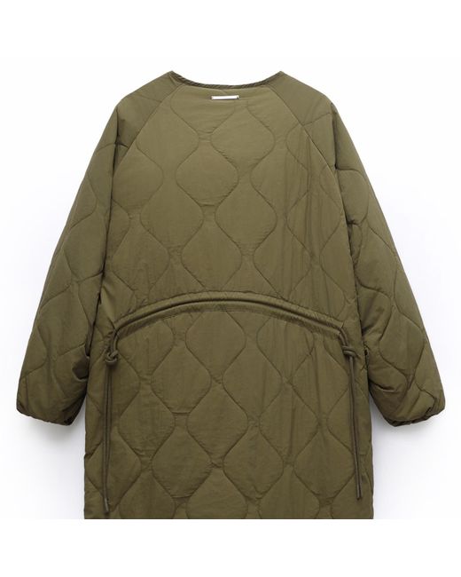 Embassy of Bricks and Logs Green Sienna Quilted Coat
