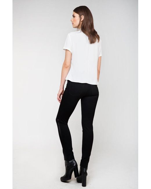Conquista Black Satin Detail Trousers