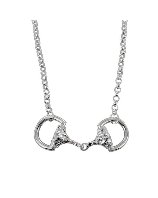 Reeves & Reeves Metallic Supersized Snaffle Necklace