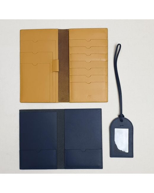 godi. Green Handmade Leather Passport & Travel Wallet for men