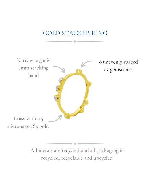 GEM BAZAAR Yellow Hoop Hoop Ring