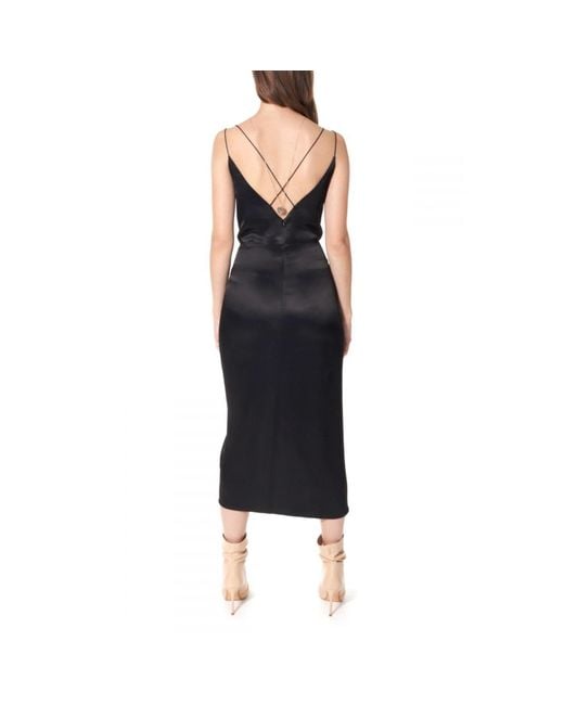 AGGI by HALEWSKI Black Ava Glossy Dress