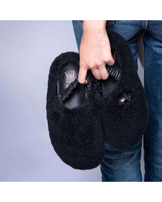 MYYAZ Black Teddy Clog