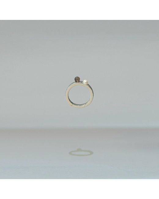 Onia Metallic Pearl & Moonstone Loop Lock