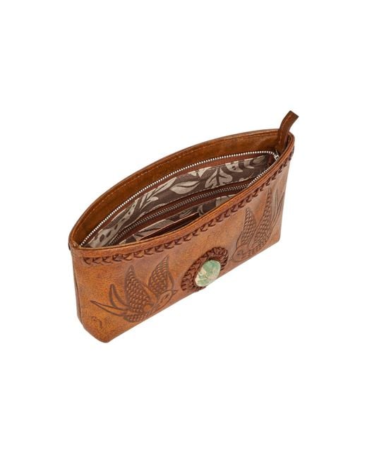 Jodi Lee Brown Lost Bird Pouch Antique Medium