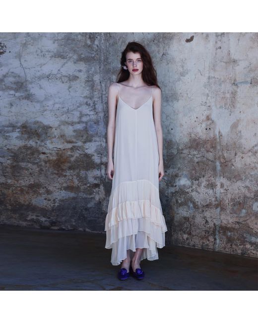 Belsize25 Natural Layers Dress – Pure Mulberry Silk Halterneck Dress