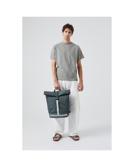 Lefrik Blue Lars Roll Top Backpack Laurel for men